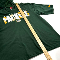 Nike Green Bay Packers Shirt Mens Sz S NFL On Field Hooded Tee Goodman Green