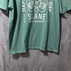 Comfort Colors Slane Irish Whiskey St Patricks Day T-Shirt Mens 2XL Green Cotton