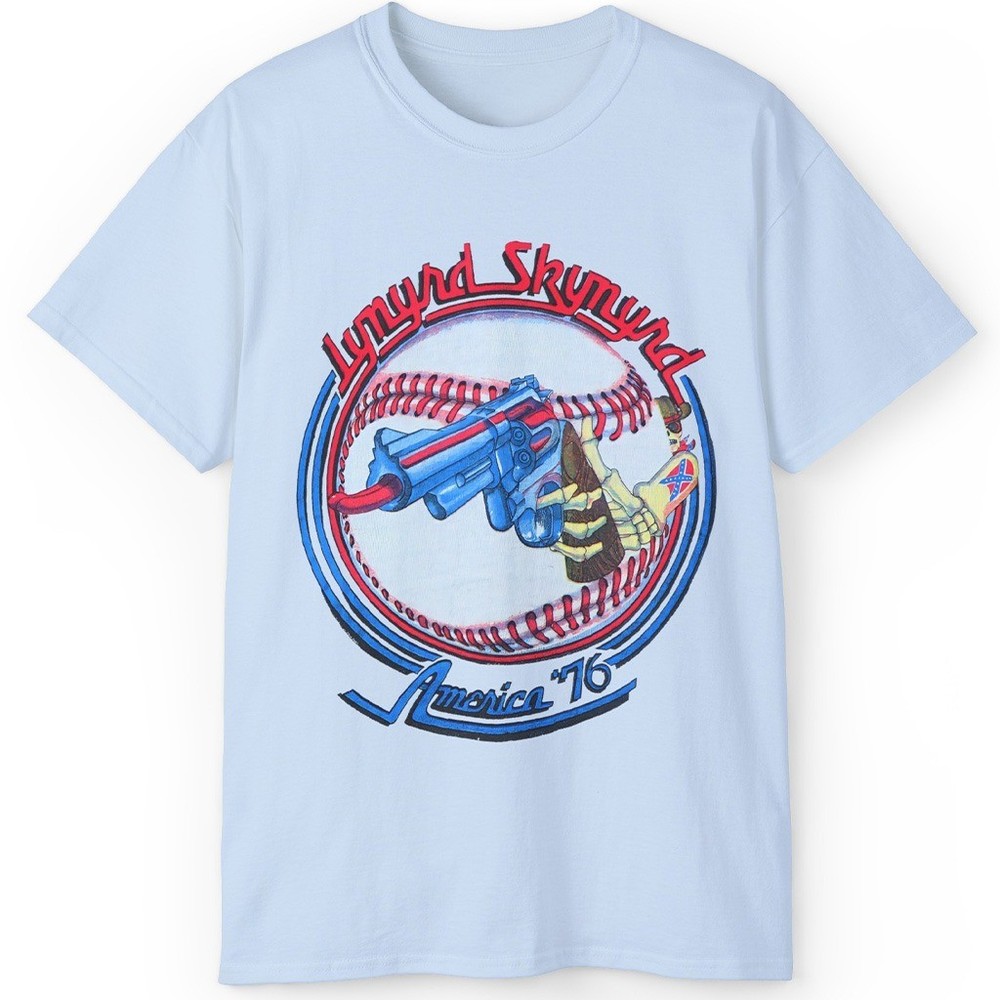 Retro Vintage Lynyrd Skynyrd 1976 America Tour Unisex Tee S-5XL