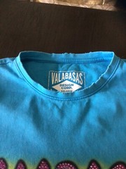 Vintage Valabasas Distressed Blue T-shirt For The 99 And 2000s Size 2XL