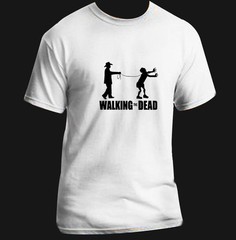 Walking the Dead – Funny Zombie Walking the Dead T-Shirt Black White Custom Size