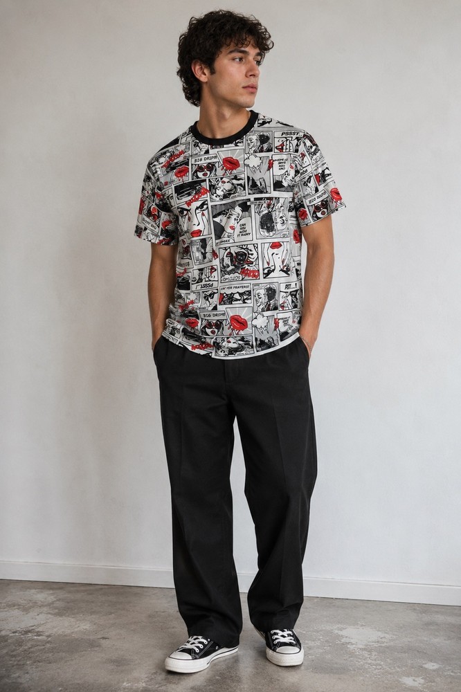 OH SNAP! By Drill Clothing Co Men’s M Pop Art Comic Strip Graphic T Shirt Bold