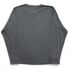 Gustin Henley Shirt Mens Large Gray Long Sleeve Button USA Made Cotton Rayon
