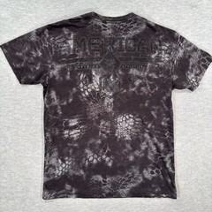 American Fighter Mens Large Black Tie Dye Camo Graphic T-Shirt Buckle Exclusive
