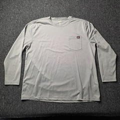 Dickies Men’s 2XL Gray Long Sleeve Work Shirt Pocket GL417EG1 Polyester