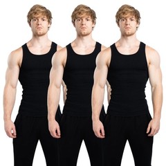 Lifestyle Beaters, Men’s Tank Tops, Cotton Spandex Tanks for Men, Regular Fit…