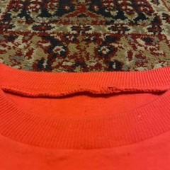 vintage 60s 70s kenya cheetah animal destination tee shirt orange black M