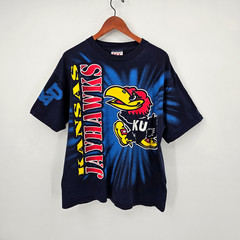Vintage University of Kansas Jayhawks Shirt Men’s Size XL KU All over Print VTG