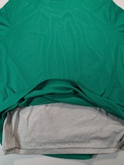 Vintage Champion Double Dry Reversible Mesh T-Shirt Green Gray Men’s Size XL