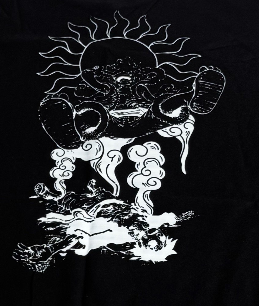 Men’s Size XXL 2XL Combed 100% Cotton Black T-Shirt Anime Style Graphic Tee New