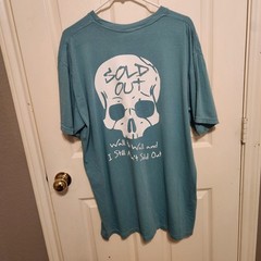 Hardy Sold Out Skull T-Shirt XL Sea Green Short Sleeve Never Worn Tour Shirt