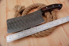 Custom Hand Forged Carbon Steel Cleaver Meat Chopper Butcher Knife