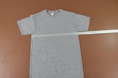 Jerzees Dri Power Men’s Small Heather Gray Short Sleeve Crew Neck Tee 3 Pack New