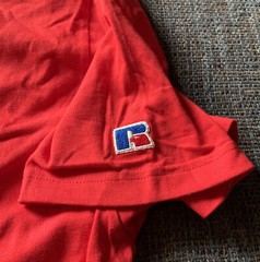 NWOT 2 Russell Athletic T Shirts Men’s Size XXL 2XL Blue & Red Classic Logo A6