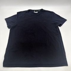 Calvin Klein Pima Cotton T-shirt Men XL Black Logo Embroidered.#46634