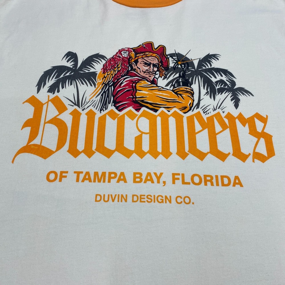 Duvin x Bucs Limited Edition Buccaneers Shirt Mens XL Creamsicle Gasparilla