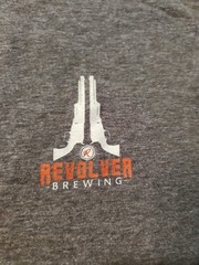 Revolver Micro-Brewery Graphic Craft Beer Logo Gray T-shirt Mens XL