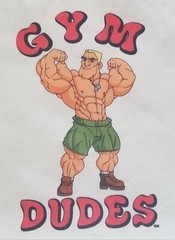Gym Dudes Old School Bodybuilding Original Army Style Logo Workout Muscle Shirt