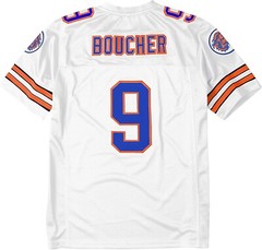 The Waterboy Bobby Boucher #9 Football Jersey Adam Sandler White Men’s 3XL