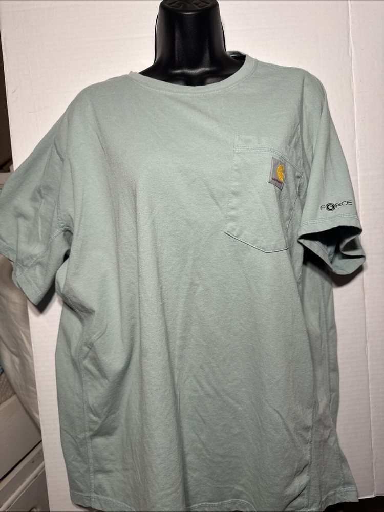 Carhartt Mint Green Relax Fit Heavyweight L Pocket T-Shirt