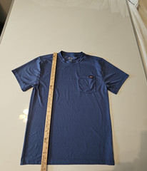 Genuine Dickies Men’s Performance Pocket T-Shirt Blue Size Medium M Short Sleeve