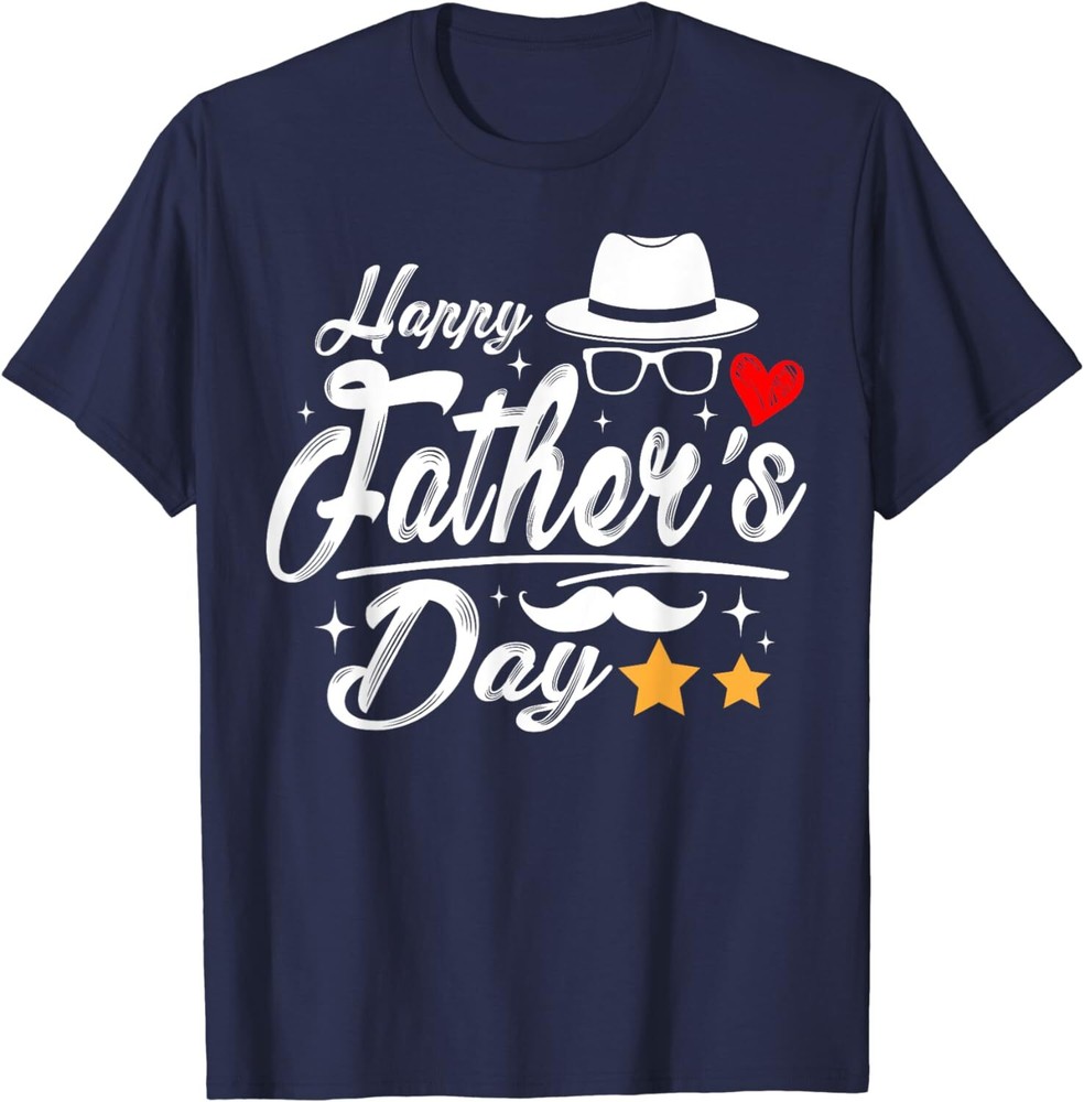 Happy Fathers Day 2024 For Men Dad Papa Grandpa Love Unisex T-Shirt