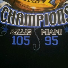 ” The Ring ” Dallas Mavericks Sz. 2XX- 2011 NBA Champions T-Shirt Who Was MVP ?