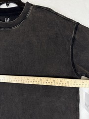 Gap Heavyweight Oversized T Shirt Large Mens Black Organic Cotton Short Sleeve