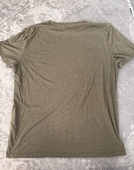 Lucky Brand T Shirt Olive Green American To The Core Men’s Large Distressed
