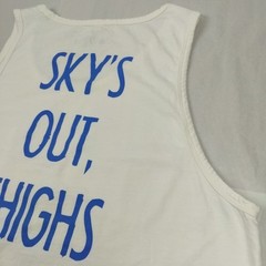 Chubbies Mens XXL Skys Out Thighs Out White Soto Tank Top Graphic Tee Sleeveless