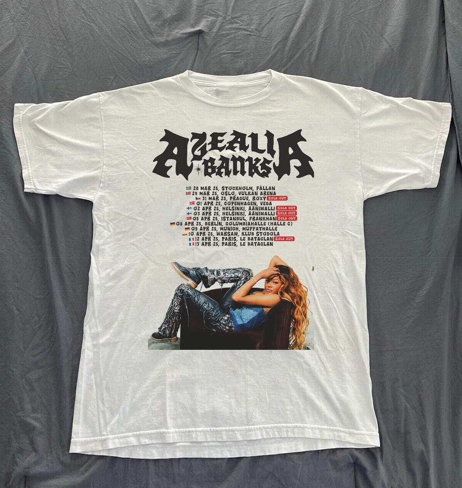 Vintage Azealia Banks Music Tour T-shirt S to 5XL ZL190 FREE SHIPPING