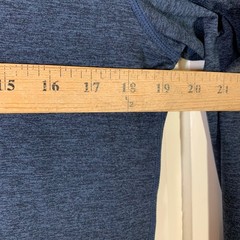 Marine Layer Weekend Sport Men Blue Henley Shirt Large Preppy Casual Minimalist