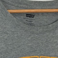 Levi’s The Original Logo T-Shirt XL Gray Short Sleeve Crew Neck Relaxed Fit 0100