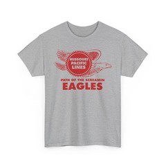Missouri Pacific Lines Screaming Eagles Railroad Logo Vintage T-Shirt