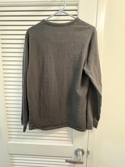 Marc Anthony Men’s Medium Slim Fit Heathered Dark Gray Long Sleeve T Shirt