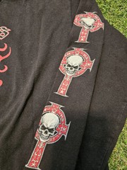 2009 Sturgis Black Hills Rally 69th Annual Black Red Skull Shirt L Large 2000s