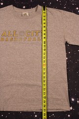 Vintage Adidas All City Basketball Gray T-shirt – Medium – Made in USA