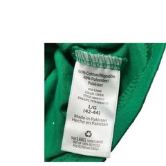 Holiday time Green Elf unisex T shirt Size Large Christmas Recycled Short Sleeve