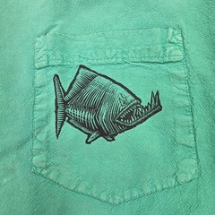 Piranha Short Sleeve UPF 30 T-Shirt Fishing Boat UV Protection
