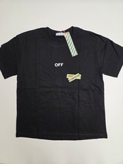 Off Wht Do Not Cross Temperature Black T-Shirt Regular Fit S/M/L/XL T41