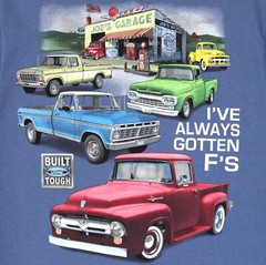 Joe Blow T’s Ford Trucks Always Gotten F’s T-Shirt F100 F150 1st 2nd 3rd 6th Gen