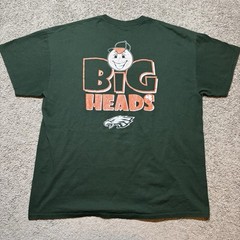 Philadelphia Eagles Bud Light Big Heads Graphic T-Shirt Mens L Double Sided