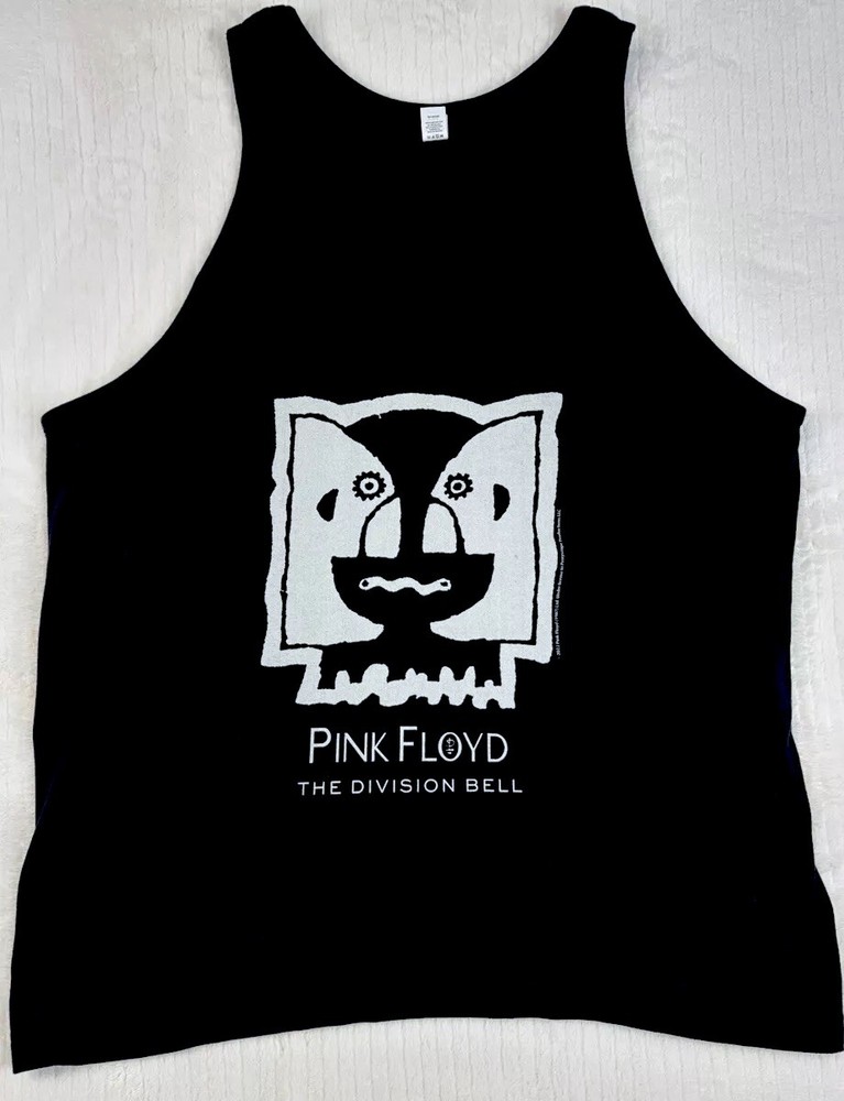 Tultex 105 Black Graphic Tank Top Men’s NWOT Sz XXL Pink Floyd The Division Bell
