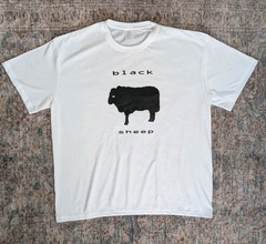 Men’s 2XL Or Women 3XL White T-shirt With BLACK Graphics COTTON MADE USA
