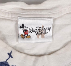 Vintage Disney Blizzard Beach T Shirt Mens Large White All Over Print 90s Y2K