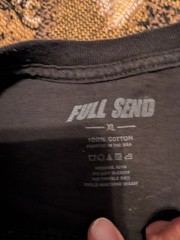 FULL SEND T-Shirt Men’s Black XL Free Hasbulla Mug Shot Graphic Cotton Tee