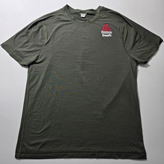 Reebok Crossfit Games 2020 T-Shirt Mens Olive Green Graphic Fittest On Earth
