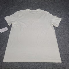 Nike Shirt Mens Large White Silver Air Swoosh Sportswear Lightweight Cotton Tee