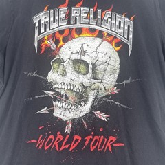 True Religion – World Tour- Skull Tee Shirt Men’s XXL 100% Cotton