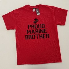 Proud Marine Brother T-Shirt In Red United States Marines – NWT – SZ Large